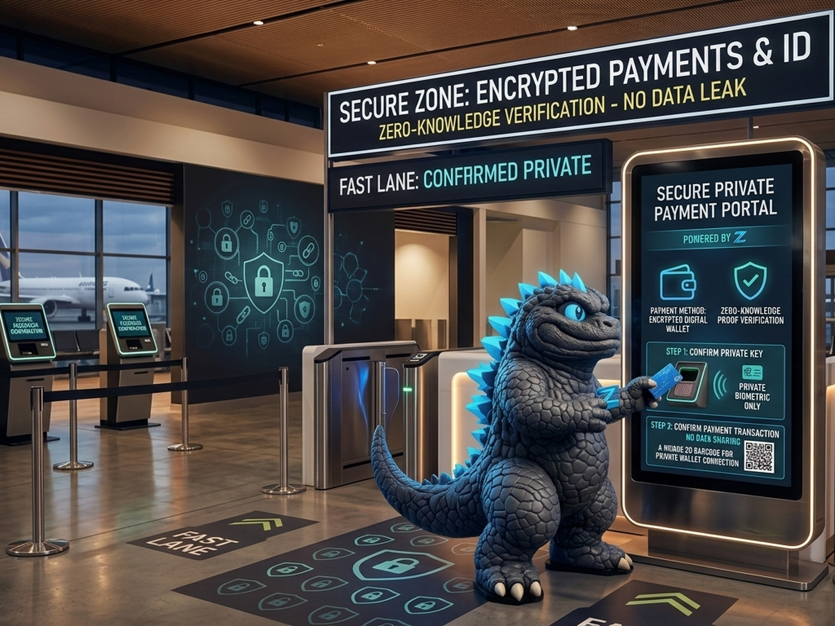 simZILLA mascot at a private payment portal